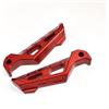 E-SPEEDMTC ESPEEDMTC per Yamaha Fazer FZ-1 FZ-6 FZ-6R FZ-8 FZ-8S FZ-25 Pedane Posteriori pedane mobili ingranditore a Pedale CNC in Alluminio (Rosso)