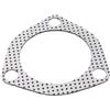 Generic Guarnizione di scarico alta con triangolo a 3 bulloni for auto, 1 pezzo, facile da installare, 2,5 pollici