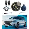 D'ANGELO 1988 Kit Ruotino di Scorta 17 compatibile con Peugeot 308 (2013>) con Cric, Chiave, Guanti e Sacca