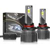 DAZULI Lampadine per Fari A LED, 200W 80000 Lumen Kit di Conversione per Fari A LED Super Luminosi 6000K Bianco Freddo IP68 Impermeabili, Confezione da 2,H7