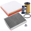 BESTPRICE ATP BESTPRICE Set di filtri di ispezione con 1x filtro olio, 1x filtro abitacolo, 1x filtro aria, Compatibile con CHEVROLET CRUZE, ORLANDO (J309), OPEL ASTRA J, ZAFIRA C, CASCADA, ASTRA J
