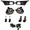 BAKUGO 1 Set Di Fari Alogene A LED Fendinebbia Anteriore Paraurti Griglia Set Cavo Per VW Golf 6 MK6 Cabriolet 2010-2016-LED Set