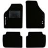 QUEMAR Tappetini Auto per Lancia Musa 2004-2012, Bordo Perla, 2 Ricami | Kit Tappeti Moquette e Gomma su Misura / Set 2 Anteriori + 2 Posteriori / Ricami e Colori Personalizzati / Antiscivolo