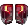 HMGWLCGH Fanali Posteriori Per Auto Per Ford Per Ranger T9 2023-2025 Xl Xlt Per Wildtrack Per Pickup Limitata Lampade Coda Posteriori Auto Led Indicatori Direzione Luci Freno Lampade Coda Fanale Posteriore(Red
