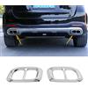 YIWANG ABS Accessori Esterni Scarico Tubo di Scarico Decorazione Telaio Trim Per Benz GLE GLC GLS W167 X253 X167 2019 2020 Accessori Auto (Argento)