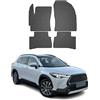 OMAC Tappetini in Gomma Compatibili con Toyota Corolla Cross 2021-2026 Tappetini Auto Nero 4X