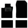 QUEMAR Tappetini Auto compatibili con Renault Twingo II 2007-2014 / Kit Tappeti Moquette e Gomma su Misura (Set 2 Anteriori + 2 Posteriori) / Ricami e Colori Personalizzati (Bordo Bianco, 0 Ricami)