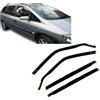 J&J AUTOMOTIVE HEKO Deflettori per Opel Zafira A 5-Porte Berlina 1999-2005 | 4 deflettori HEKO per Opel Zafira A 5-Porte Berlina, PMMA 3 mm, fumé, canale del finestrino.