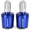 JINGYAOTONG per Yamaha Xmax 125 250 300 400 X-Max Moto 7/8 22mm Manopole Manubrio cap Spina Parti di Peso Tappo A Mano (Colore : Blu, Misurare : 1)