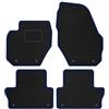 MOTOS Strike Tappetini auto Velours per auto destinato a Volvo XC60 I 2008-2017 - Standard, Tessuto, Blu tappetino auto - Provate un nuovo comfort di guida con un set di tappetini in velluto