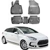 OMAC Tappetini in Gomma Tappetini Compatibili con Citroen DS5 2011-2021 TPE Tappetini Auto Nero 4X