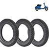 ECOVELO 3 PNEUMATICI 2.75-9 GOMMA COPERTONI VINTAGE UNION UM 121 PER PIAGGIO VESPA R L N 50 SPECIAL 4 PR