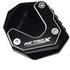 BBIGTIFWX Piastra di Estensione Cavalletto Laterale Per Honda NC750X NC 750X NC750 X 2014-2024 2025 per Moto(2014-2020 Black)