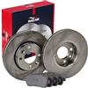 kW&HP KIT COPPIA DISCHI E PASTIGLIE FRENO FRENI FRENANTE ANTERIORI DX/SX PER CLIO IV 1.5