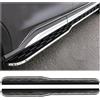 Wusecssy 2 pedane laterali per MG HS 2025 2026 Pedana NerfBar SUV Pedale Nero Accessori (con Staffe)