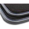 MOTOS Premium tappetini auto Velours per auto destinato a Opel Agila A 2002-2008 dopo il lifting, 4 chiusure a innesto - Premium, Pelle, Blu tappetino auto - Provate un nuovo comfort di guida con un s
