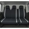 Auto Accessori Lupex Coprisedili Universali Auto per 3 Posti, Furgoni e Camion, Colore Nero con strisce Grigie, Anteriore 2+1, in Poliestere (Grigio)