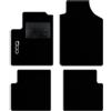 QUEMAR Tappetini Auto compatibili con 500 dal 2007 anche Hybrid/Kit Tappeti in Moquette e Gomma su Misura (Set 2 Anteriori + 2 Posteriori)/ Ricami e Colori Personalizzati (Bordo Antracite,1 Ricamo)