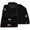 Somer Car Kit Tappetini Auto compatibili con MG ZS Benzina 2017-2025 | Set Tappeti in Moquette, Bandiera Regno Unito, Tappeto auto su misura