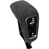 DWTNMEX Pomello Cambio Per Macan Per Panamera Per 718 911 Per Boxste Per Cayenne Per Cayenne Per E-Hybrid Copertura Pomello Cambio Ultrasuede Guscio Protettivo Stick Shifter Head(B Black For Porsche)