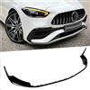 GOYMFK Labbro spoiler paraurti anteriore auto per Mercedes Benz Classe C W206 S206 C200 C260 C43 AMG 2022 2023 2024 Diffusore splitter inferiore del paraurti,Glossy Black