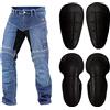 WinNet Jeans da Moto con Inserti in Kevlar Anti Abrasione da Uomo