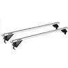 Owen Barre Portatutto 3.0 Pro I Colore argento I 120 cm I Universali per auto con rail basso sul tetto I Carico di di 90 kg I Montaggio a 2 minuti I Certificazione TÜV I Barre Portatutto per auto
