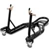 CRUIZER Cavalletto sposta moto Posteriore Mobile con ruote Nero