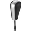 A ABSOPRO Pomello del Cambio Automatico per BMW Serie 1 E81 2006-2011 in Plastica e Finta Pelle, Leva del Cambio per Cambio Manuale Lucido e Argento