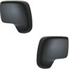 AUTOFORNITURE ITALIA COPPIA CALOTTE SPECCHIO DESTRA + SINISTRA NERA PER NEMO - QUBO - FIORINO - BIPPER DAL 2008>