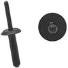 A ABSOPRO Auto Rivetti 6mm Porta Parafango Fissaggio Clip Plastica Nero (Set 50)
