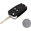 TEKLIGHT Chiave 2 / 3 Tasti + Batteria CR2032 + Logo non originale Comapatibile Aveo Matiz Cruze Captiva Spark Orlando Vauxhall Opel Agila Insignia Astra Zafira Corsa Mokka (CHEV SPARK 3 TASTI)
