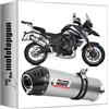 MOTOTOPGUN mivv scarico omologato cat-oem oval inox compatibile con benelli trk 702 / x 2023 2024 mototopgun