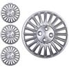 W-Parts SERIE 4 BORCHIE - 4 COPRICERCHI COPPE RUOTA 15 PER FIAT GRANDE PUNTO 05->