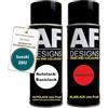 Alex Flittner Designs Auto Vernice Spray Set per Suzuki 26U Superior WhiteBase Trasparente 2x400ml con vernice spray trasparente