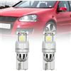 NSLUMO Lampadine T10 W5W per Luci di Parcheggio e Posizione - Compatibili con V.W Golf Mk4 Mk5 Mk6 - 3 LED 6000K Senza Errore