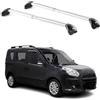 OMAC Barre Portatutto Trasversali TÜV geprüft per Ford Ranger T6 P375 2011-2022 - Bloccabile (4 Schlösser) - Max 100 kg - Edelstahlband + Gummischutz Argento