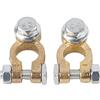 AOWINHIT Connettore Morsetto Terminale Batteria Auto 300A, Grande Corrente M10, Vite Singola, Cablaggio Affidabile, Materiale in Ottone, Colore Oro,Altri strumenti e accessori per la pesca