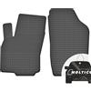 moto-MOLTICO Anteriori Tappetini Auto in Gomma con un Bordo - Set 2 Pezzi - Tappetini per Auto Impermeabile - Set di Tappeti Adatti per Nissan Navara III 2005-2015