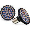 Ruiandsion BAU15S LED Luce Frecce Ambra Giallo PY21W 7507 12V 2835 48SMD Sostituzione per Moto Harley Davidson Stile Proiettile