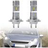 NSLUMO lampadine alogene per fari per Smart Roadster 452 coupé Fortwo | Forfour 450 451 o lampadine fari compatibilità con Smart Cabrio 03/00-01/04 alta luminosità 6x faro lampadine di conversione