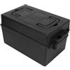 Tissting Scatola per Batteria Moto Elettrica, Custodia Portatile Impermeabile Antigurto in Plastica 7.5 x 7.5 x 12.2 Pollici per Scooter Elettrico e Accessori