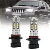 NSLUMO HB4A 9006XS lampadine LED anabbaglianti per J/eep Grand Cherokee WG | 1999-2004 6000K 3030 SMD CANbus senza errori ricambio alogeno anabbagliante faro DC 9V-16V 2PCS