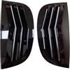 FGGHDR Spoiler Posteriore Per Peugeot 208 2018 2019 2020 2021 2022 2023 2024 Auto Posteriore Persiana Finestra Laterale Copertura Adesivo Vent Scoop Carbonio ABS Spoiler Sul Tetto(Gloss Black)