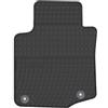Wielganizator Tappetini in gomma su misura, compatibili con Peugeot 107 hatchback (2005-2014) tappetino sinistro anteriore auto in gomma nero con elementi di fissaggio inclusi 1 pezzo in pe