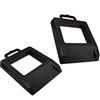 HOXWELL Confezione da 2 cric in gomma per pallet, resistenti, per rimorchi da viaggio, auto, camper, camion (nero, confezione da 2)