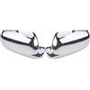 XNDU Tappo Per Specchietto Retrovisore, Alloggiamento Per Copertura Specchietto Laterale Laterale Adatto Per Golf 4, MK4, Adatto Per Bora 1998-2004, Accessori Per Auto, Argento Cromato,Coppia Chrome