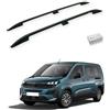 TURTLE Compatibile con Peugeot Rifter 20192024 / Barre portatutto Crown Versione Corta | Nero