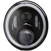 VETJMUA Faro Moto Per Ducati Per Monster 1000 600 1993-2005 2006 2007 2008 Faro Anteriore A LED Da 7 Pollici Nero Per Moto Motociclo Faro(B)