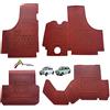 Autoforniture italia TAPPETI TAPPETINI IN GOMMA FOR VECCHIA 500-126 COLORE ROSSO